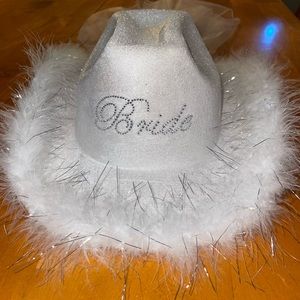 Bride cowgirl hat
